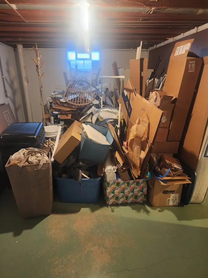 Roll-off dumpster container at job site for 15 Yard Dumpster Rental in Millbrae